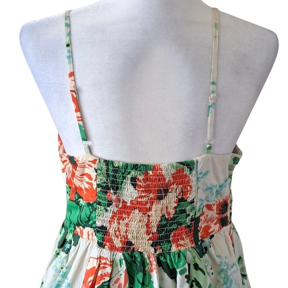 Chic Tommy Hilfiger Plus Size White Sundress - Orange Hibiscus with Pockets! - Picture 5 of 10